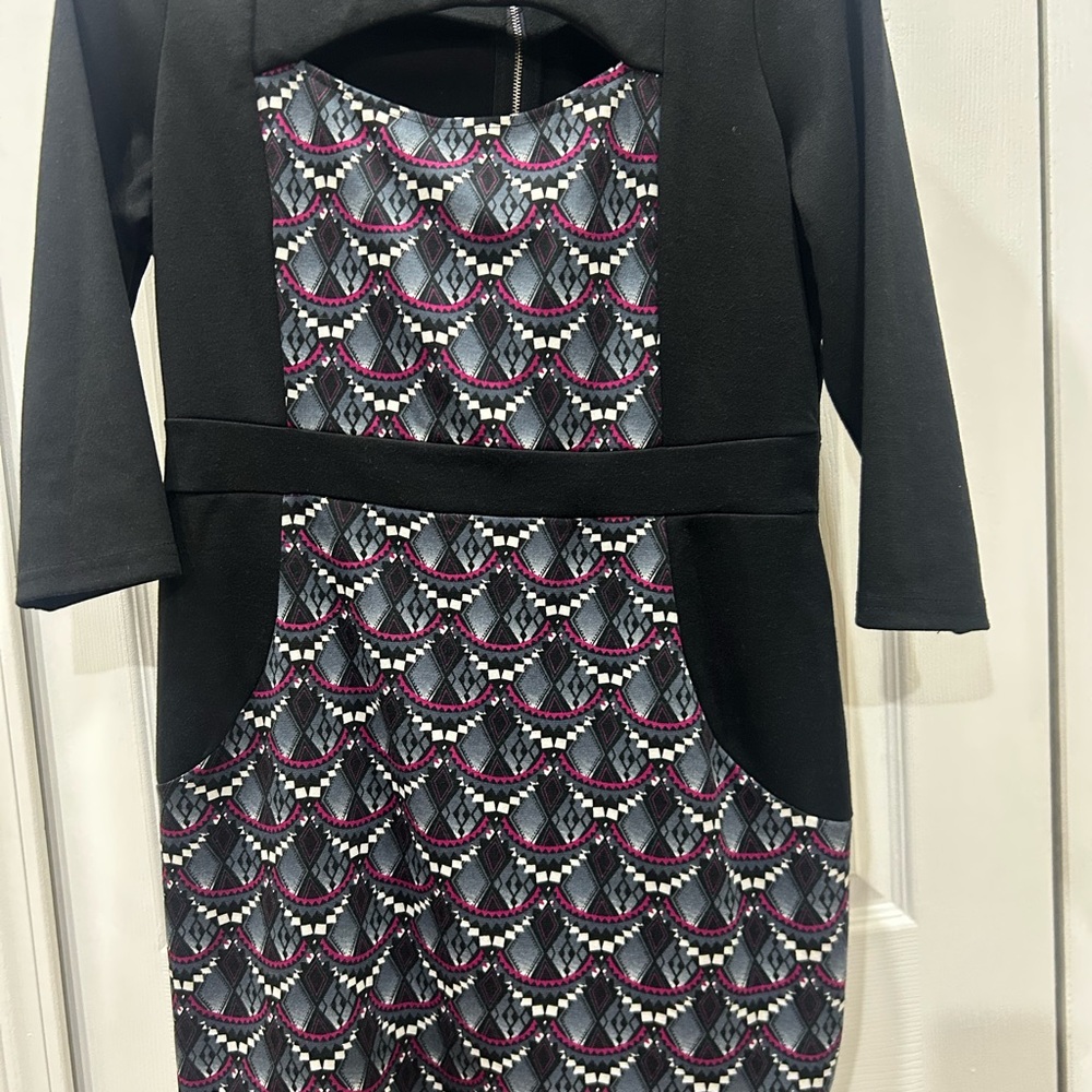 Dots Black and Pink Kids Dress